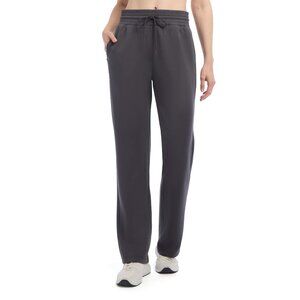 Straight Leg Sweatpants Polyester Modal Spandex Yoga Fitness Casual